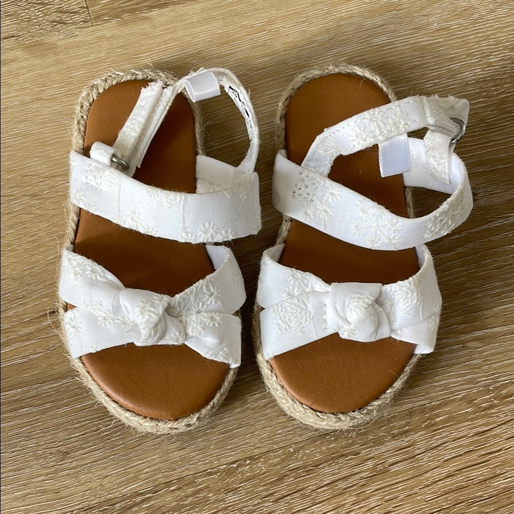 Kids White Sandals